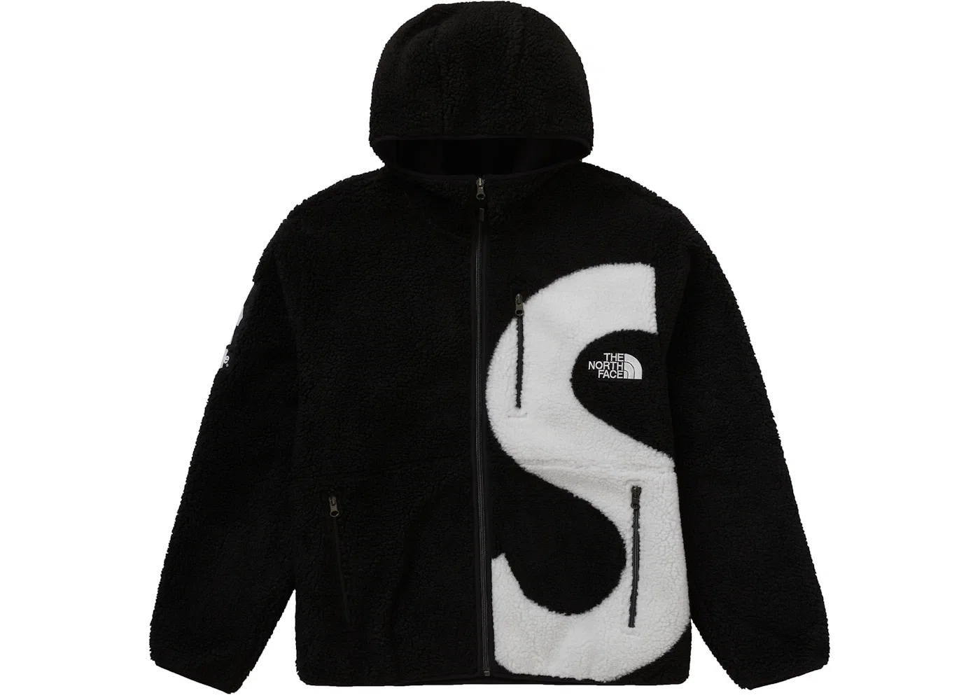 Мужская куртка-флис с принтом Fleece Jacket Supreme, Black