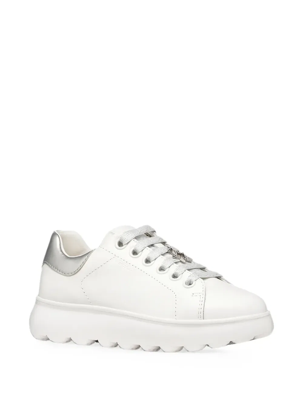 Кожаные кроссовки Puffypop Geox Kids, белый