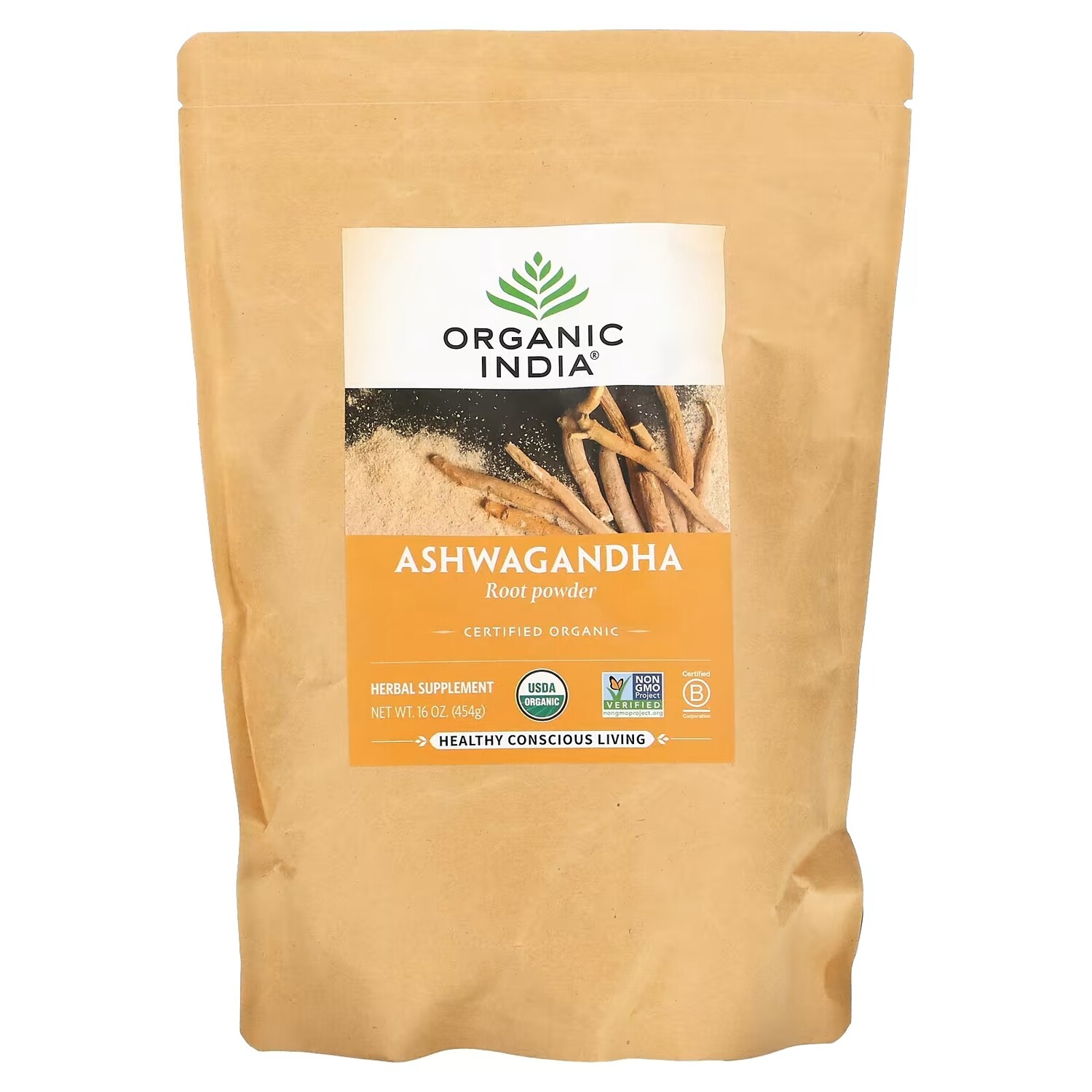 

Порошок из Корня Ашваганды Organic India, 454 г