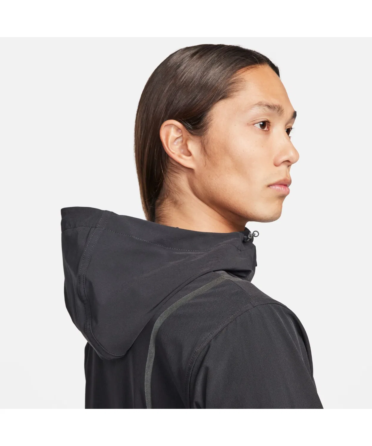 Мужской худи с капюшоном из полиэстера с водоотталкивающей пропиткой NIKE RPL Unlimitied, Light Grey — фото 4