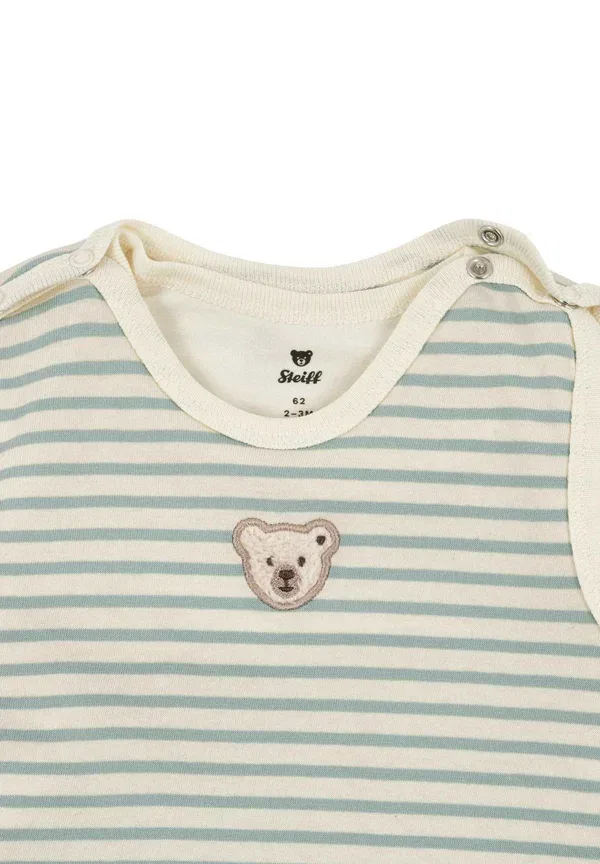Комплект пижамы с вышивкой Sleep Suit Steiff, Harbour Gray, серый — фото 3