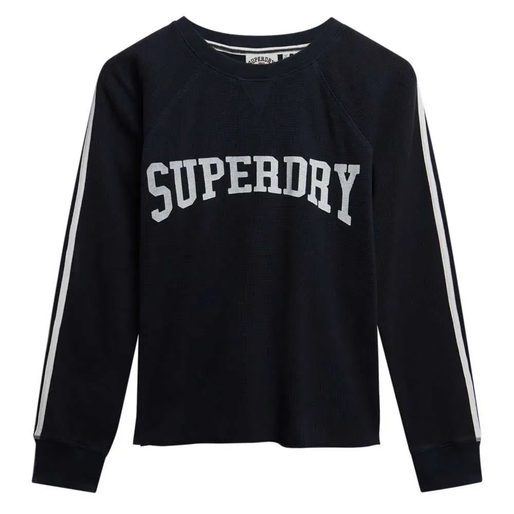 Футболка с длинным рукавом Ath Ess Graphic Superdry, черный
