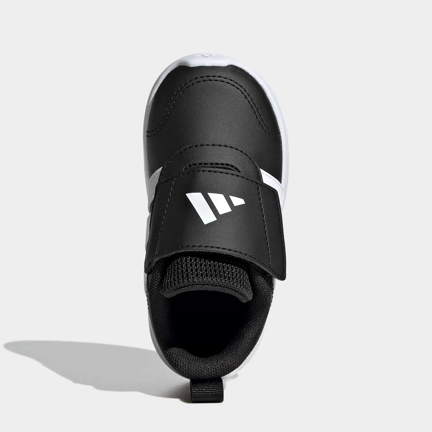 Детские кроссовки на липучке Adidas Sportswear, Core Black/White/Core Black — фото 4
