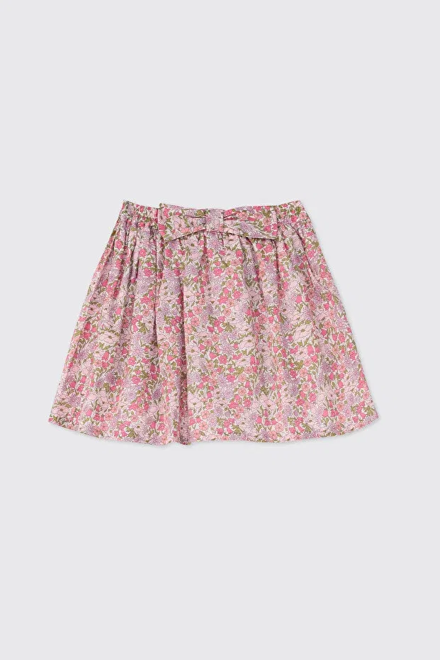 Детская юбка для девочек хлопковая Liberty fabric baby girl pink skirt Panço, 142331