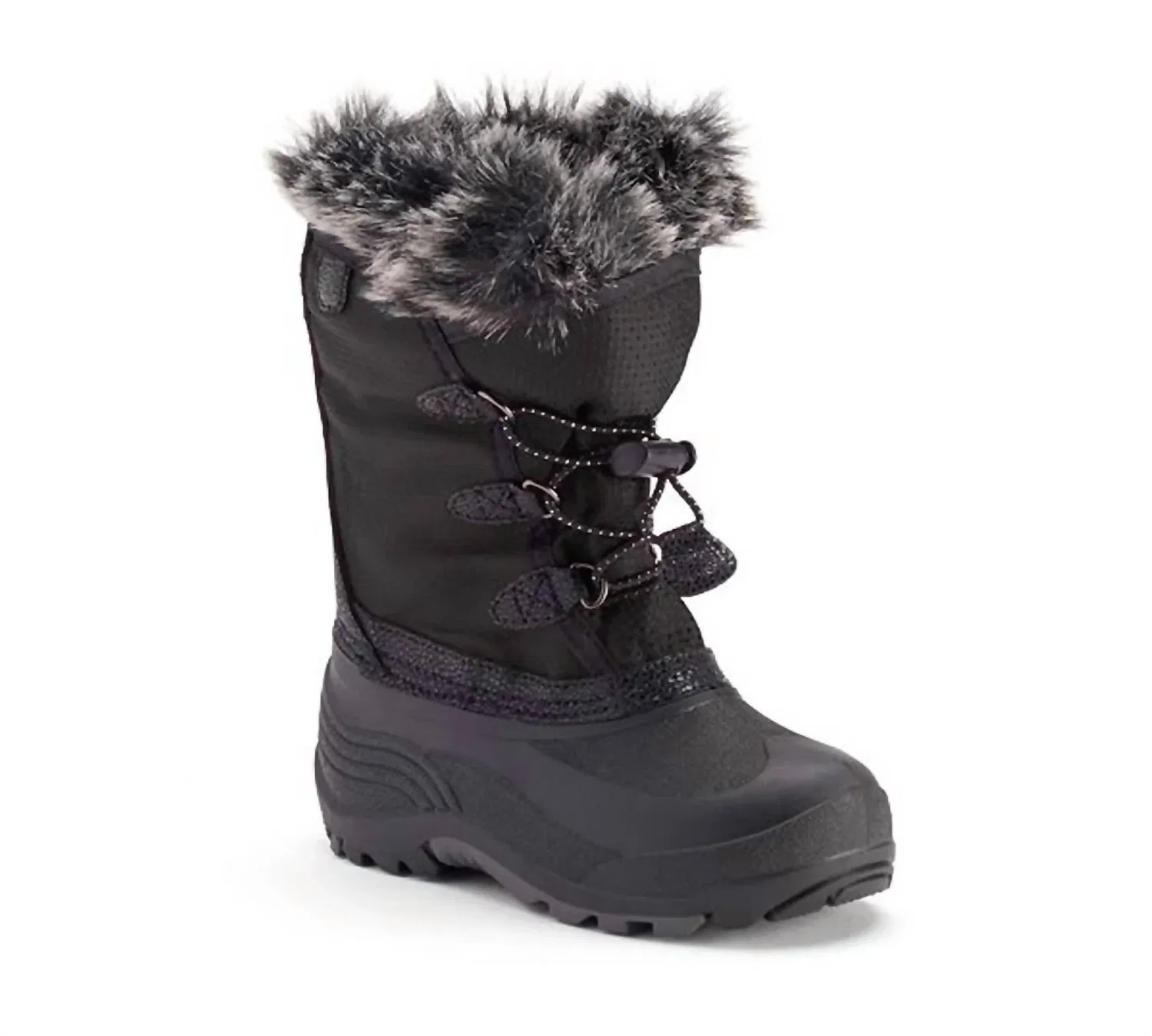 Детские зимние ботинки с утеплителем Powdery Boot kamik, черный