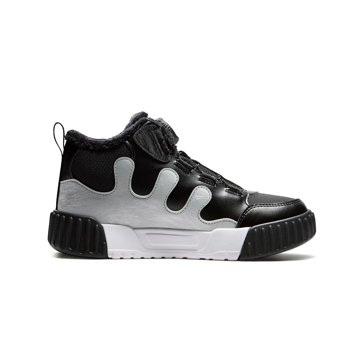 Детские повседневные кроссовки из синтетической кожи и текстиля Casual Shoes, FILA KIDS, Black/Space Silver — фото 3