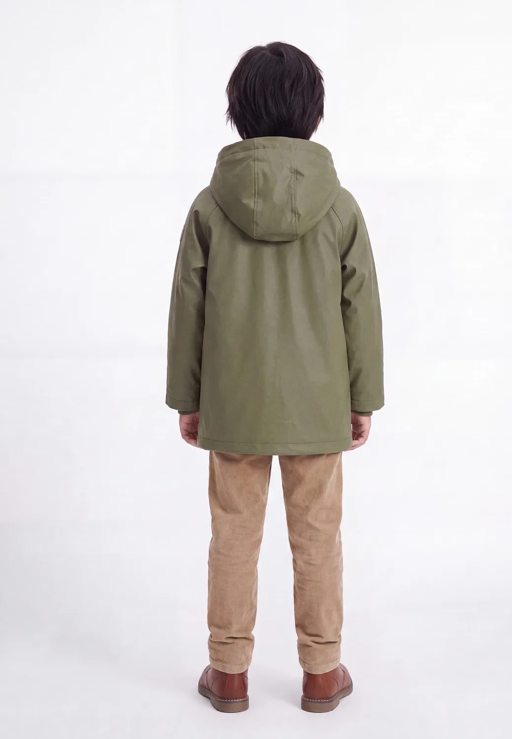 Cire chaud matiere enduite - легкая куртка Petit Bateau, Olivine — фото 2