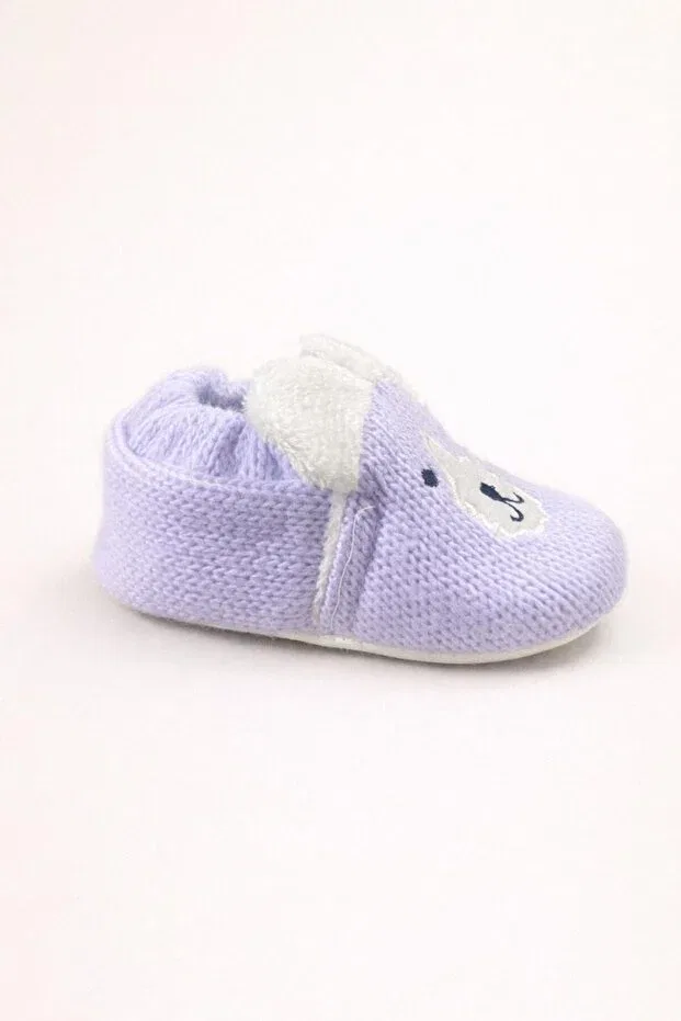 Детские пинетки без каблука с принтом Numix Baby Kids, Blue, Purple — фото 4