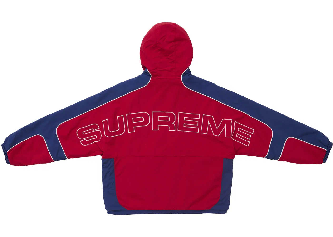 Мужская куртка из искусственного меха с капюшоном reversible Jacket Supreme, Red — фото 2