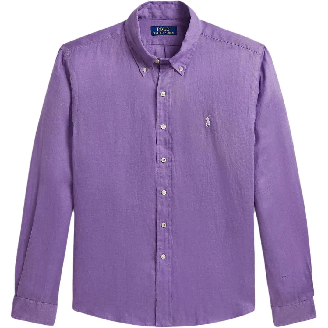 Мужская рубашка с лацканами прямого кроя Wisteria Purple Polo Ralph Lauren, Wisteria Purple