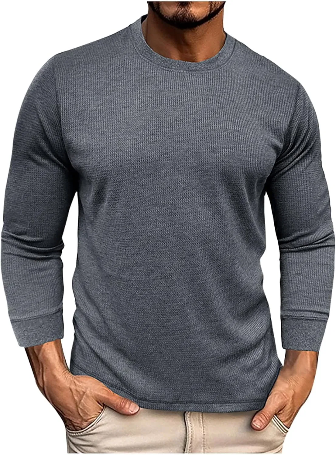 Мужская футболка с воротником-стойкой Vneck Tshirts, Dark Gray