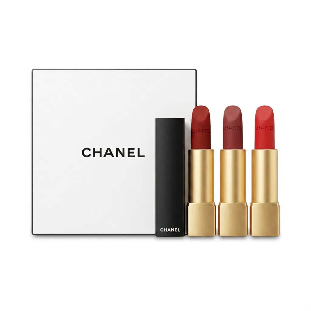 Женский набор помад CHANEL Charm Velvet, 58+57+56 Love Confession Box