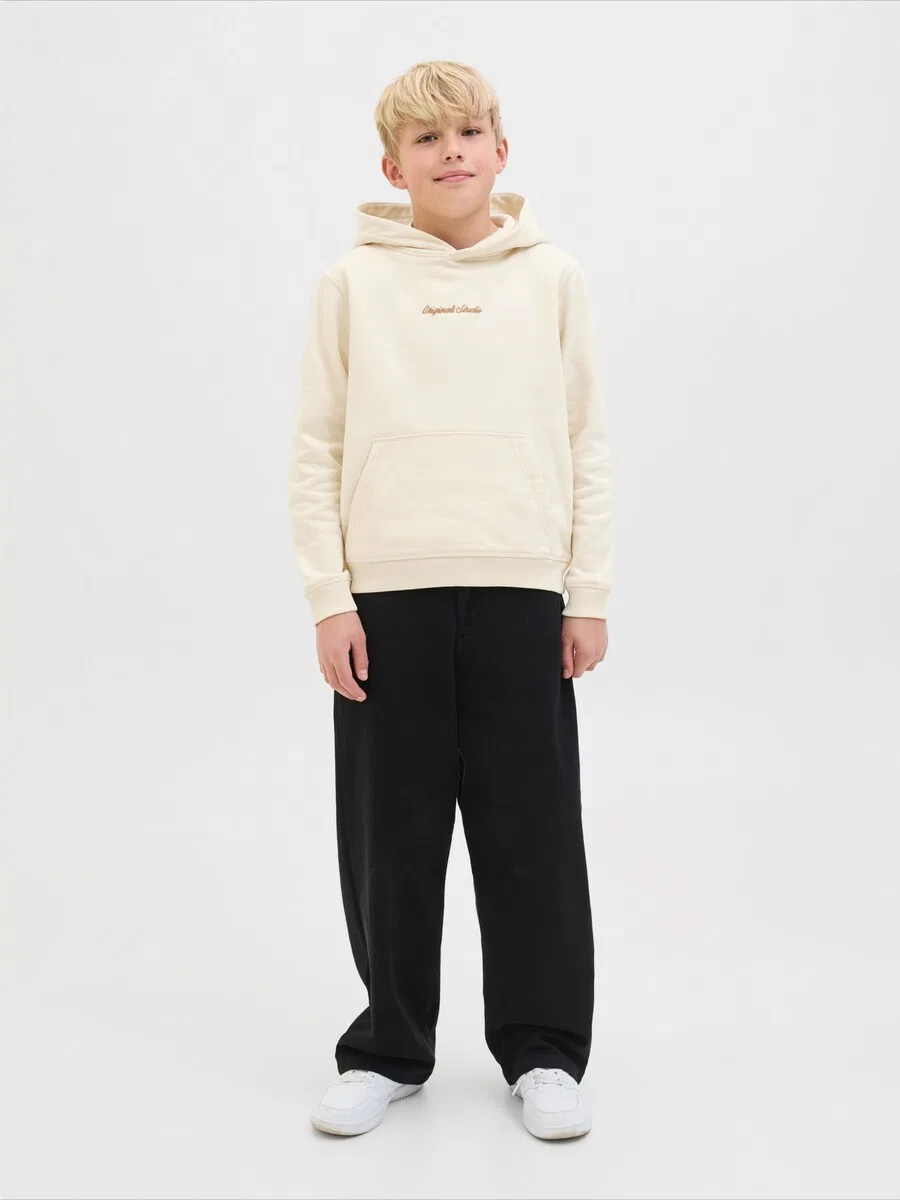 Детская толстовка 'JORNorrebro' из белой шерсти Jack & Jones Junior — фото 4