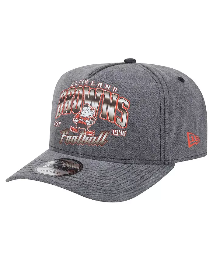

Мужская черная бейсболка-кепка Cleveland Browns Throwback Washed A-Frame 9FIFTY New Era