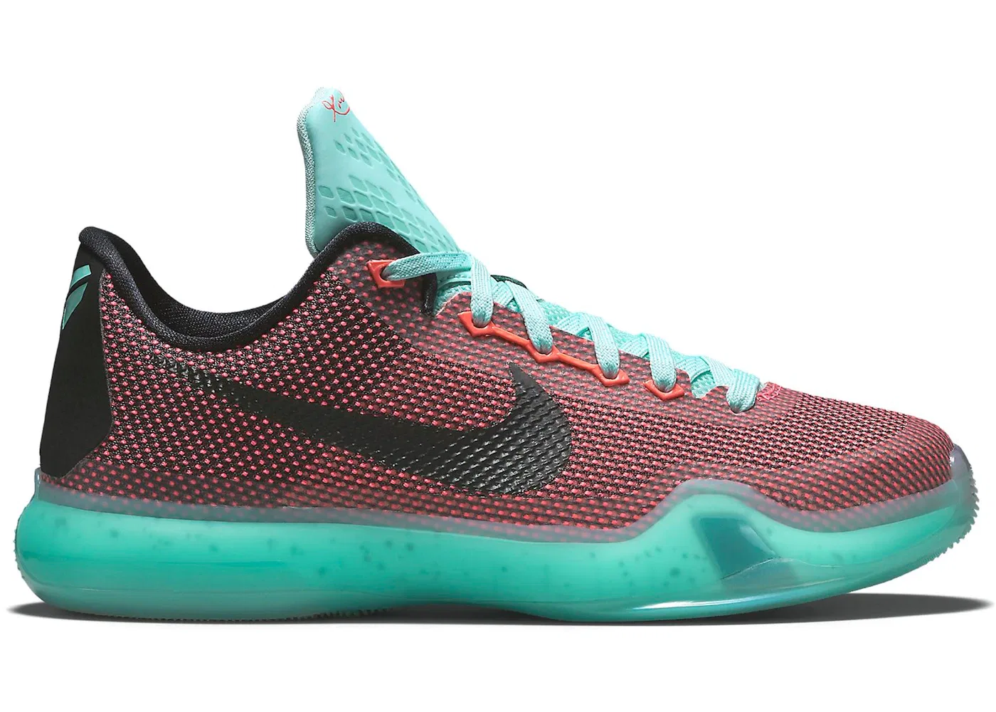 Детские кроссовки для мальчиков баскетбольные Nike Kobe 10, Hot Lava/Sunset Glow-Black