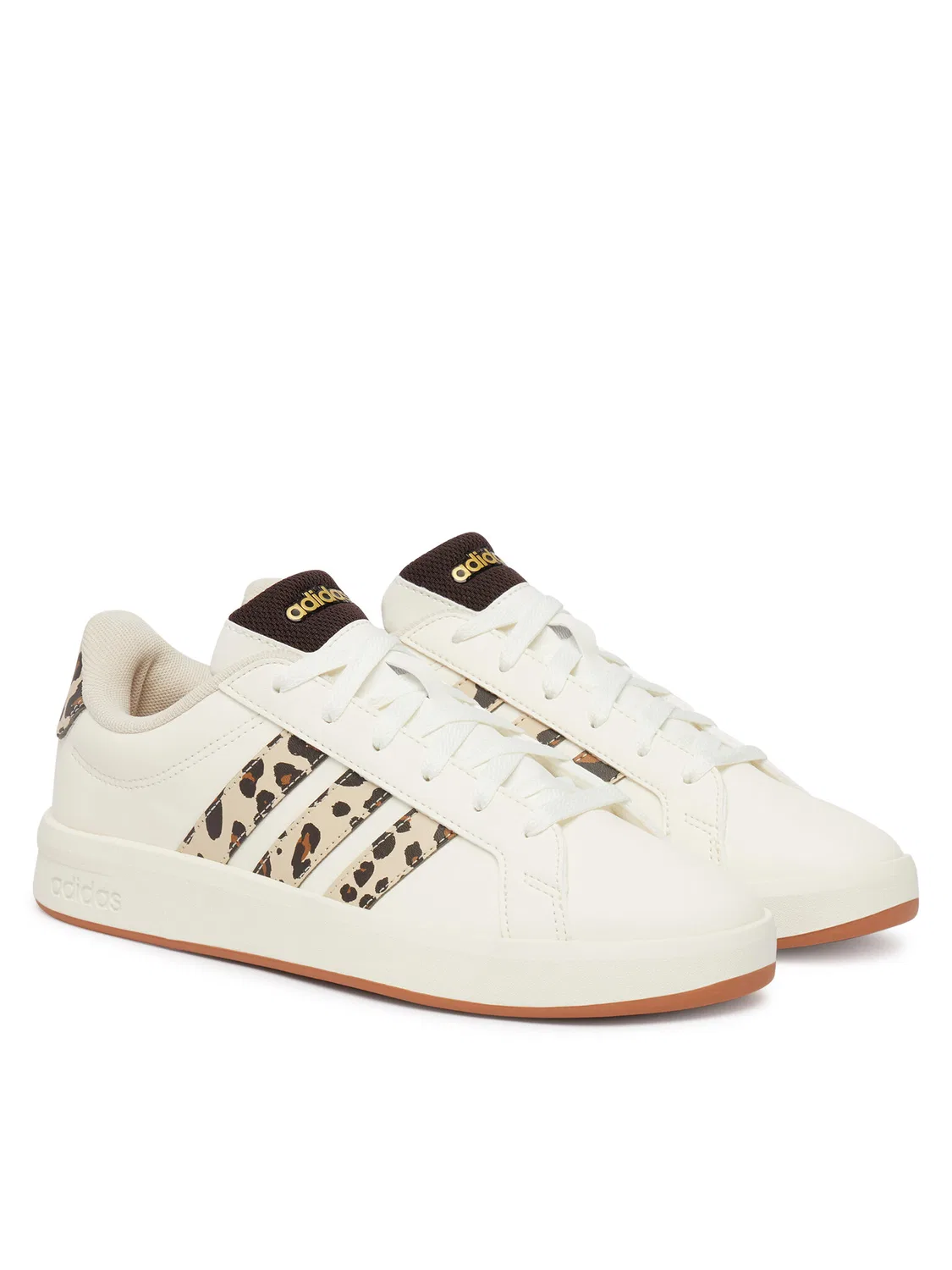 Кроссовки для девочки Grand Court Shoes Junior Adidas, белый — фото 2