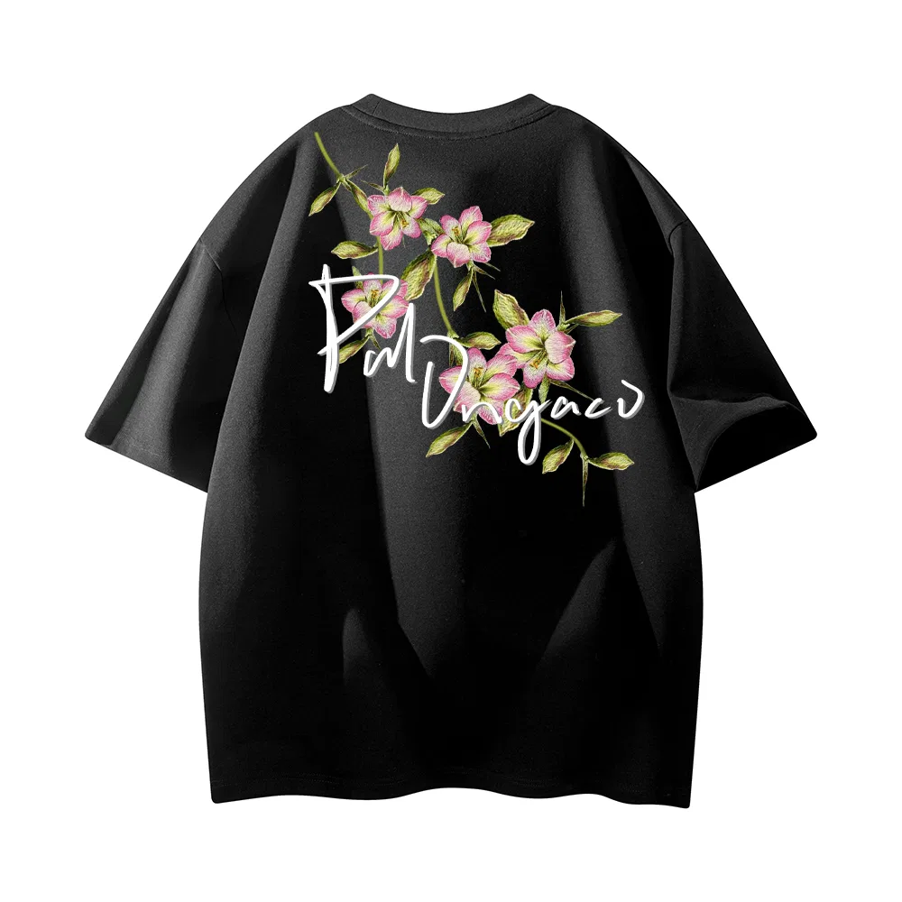 Детская футболка с круглым вырезом Unisex Crew Neck Moderate PAL ONGACO, Black