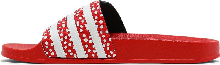 Сандалии Adidas Wmns Adilette Slide 'Polka - Vivid Red', красный — фото 4