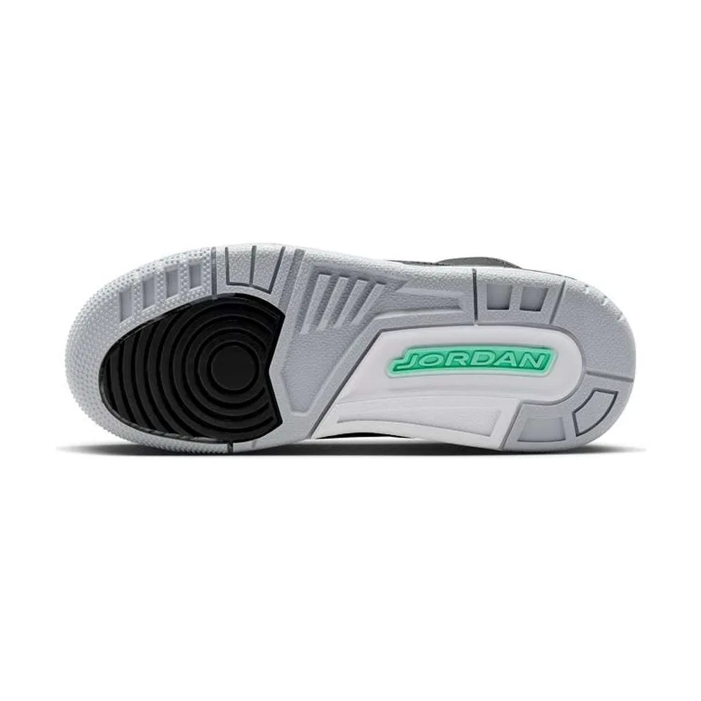 Детские кроссовки для мальчиков и девочек кожаные Air Jordan 3 Retro Gs Green Glow Nike — фото 2