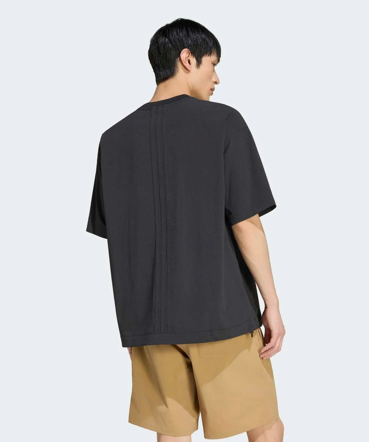 Мужская футболка с графическим принтом Cool Feeling Loose Fit Tropical Graphic Adidas, Черный — фото 2