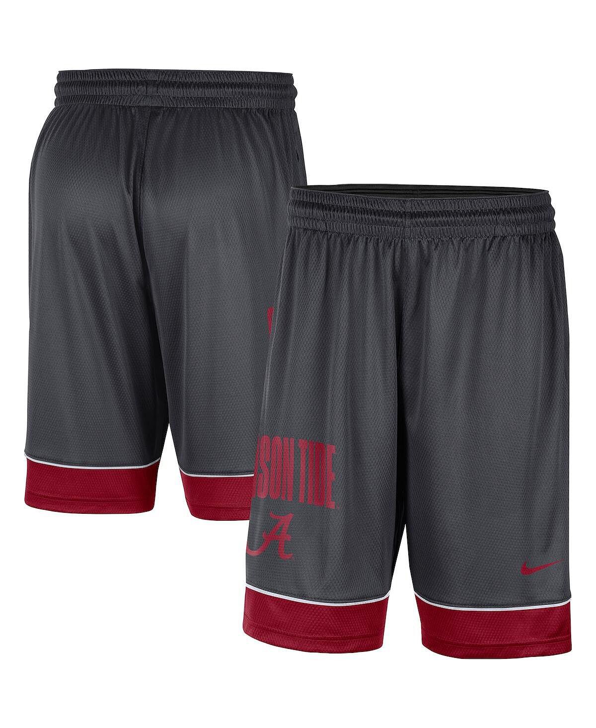 

Мужские темно-серые шорты crimson alabama crimson tide fast break performance Nike, мульти