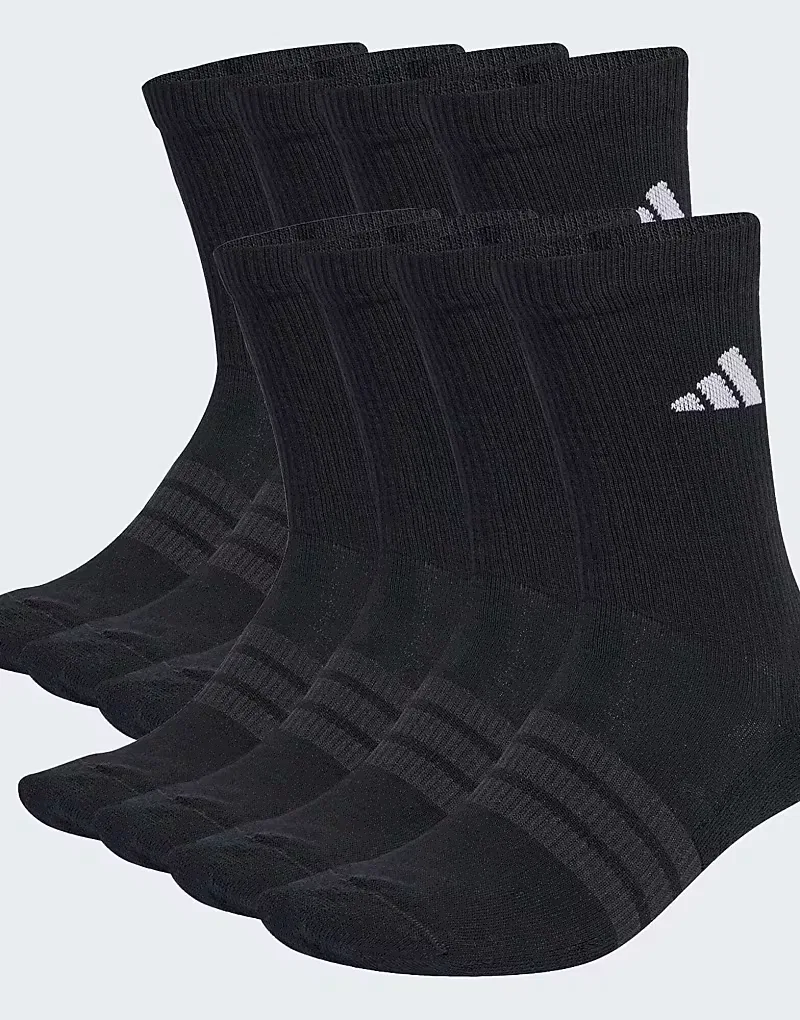 Носки высокие амортизированные Essentials 10 пар Adidas Performance, черный/белый