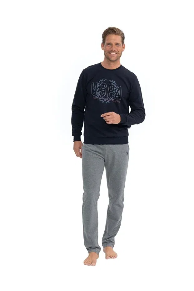 Мужской спортивный костюм с длинным рукавом U.S. Polo Assn., Navy Blue — фото 3