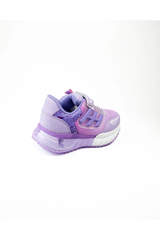 Детские спортивные туфли для девочек с детским принтом Arvenzo, Lilac — фото 4