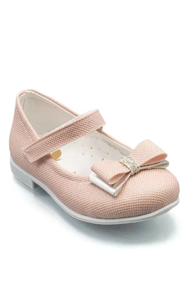 Детские балетки для девочек с бантом Moda Anna, Pink — фото 4
