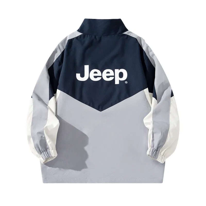 Детская куртка с воротником-стойкой Three-in-One Thickened Coat Jeep, Dark Navy Blue — фото 4