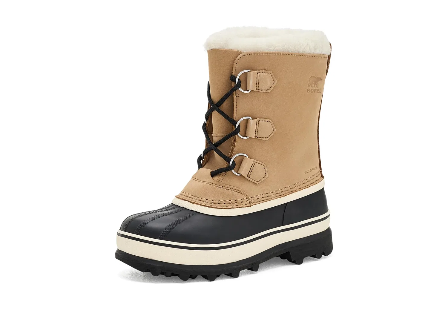 Водонепроницаемые ботинки Caribou (для детей постарше) Sorel Kids, Caribou Buff/Black