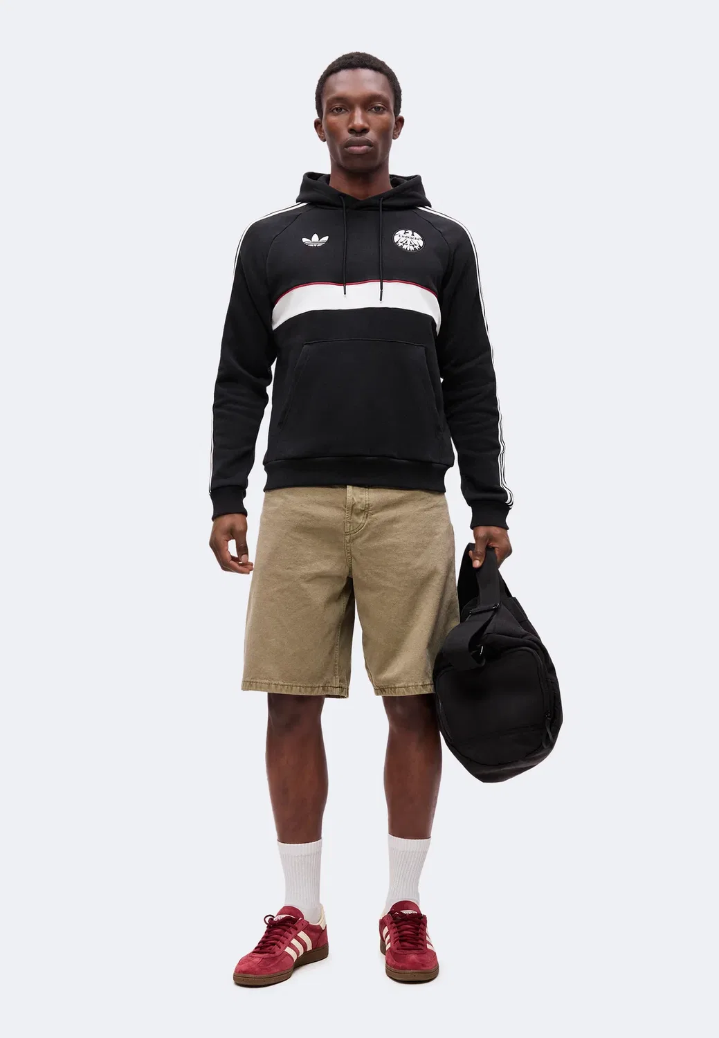 Толстовка ФК Айнтрахт Франкфурт - клубная одежда Adidas Originals, Black — фото 2