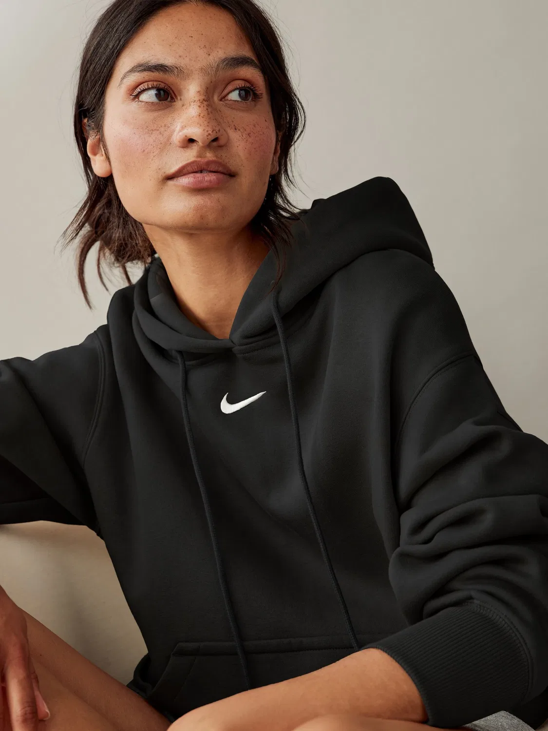 Худи Nike, модель Phoenix Fleece, черное — фото 2