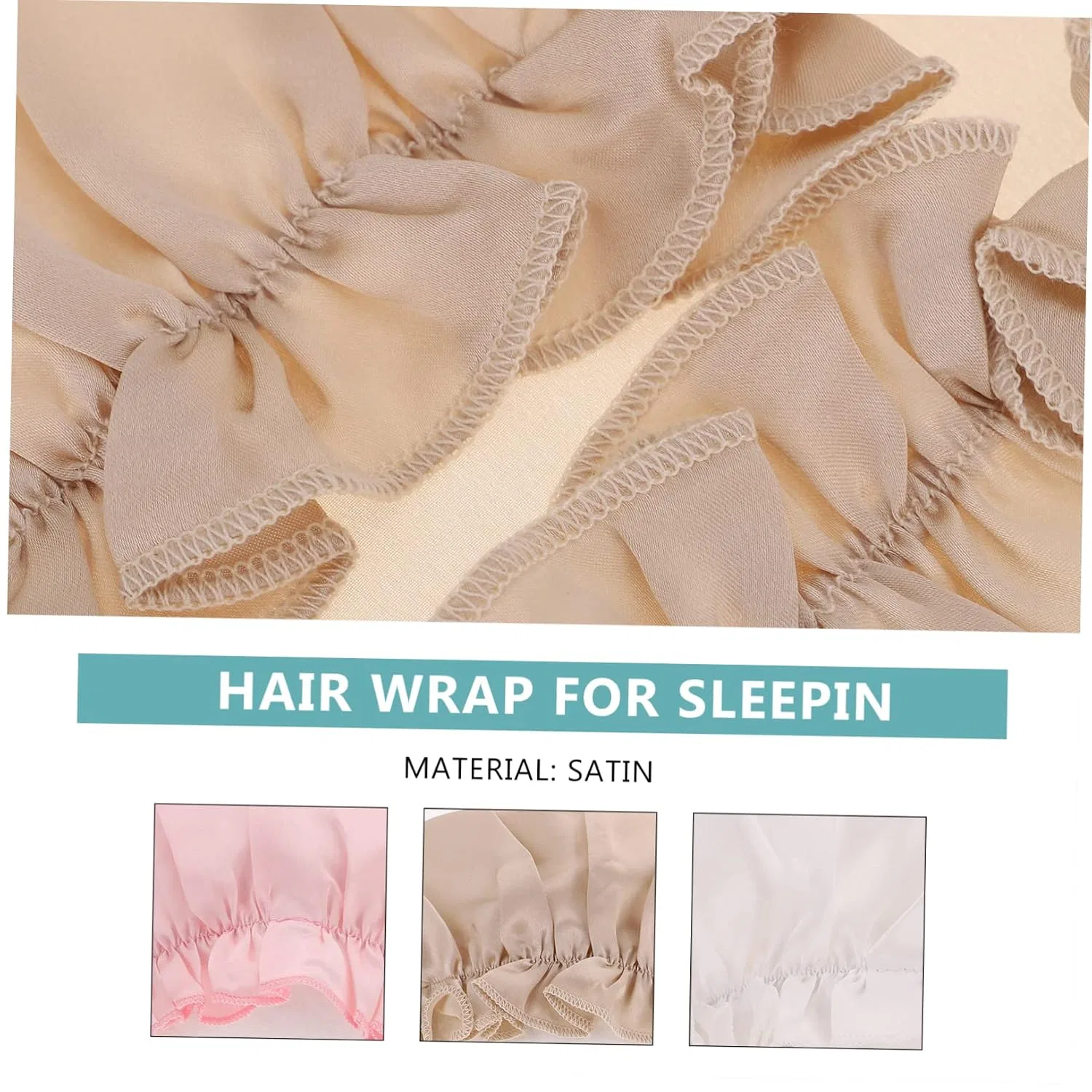 Шапочка для душа, Satin, DOITOOL, 12 шт, 29x28 см, Khaki — фото 4