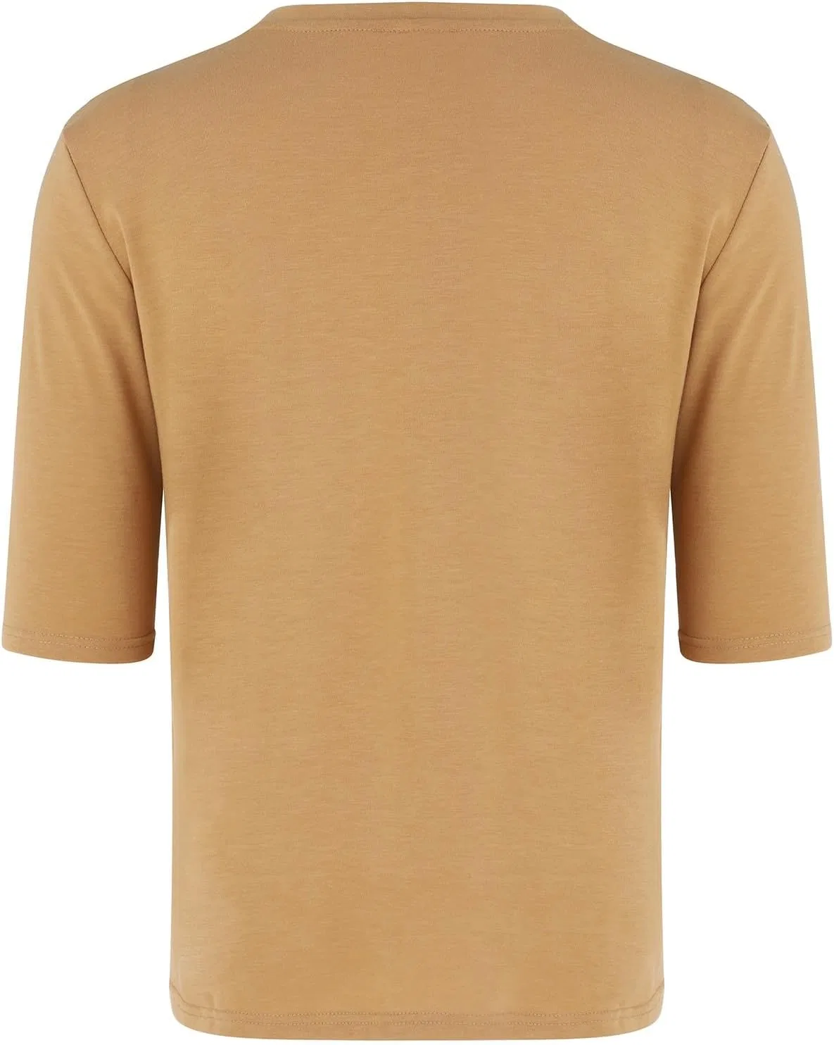 Мужская атлетическая футболка с длинным рукавом 3/4, Khaki — фото 3