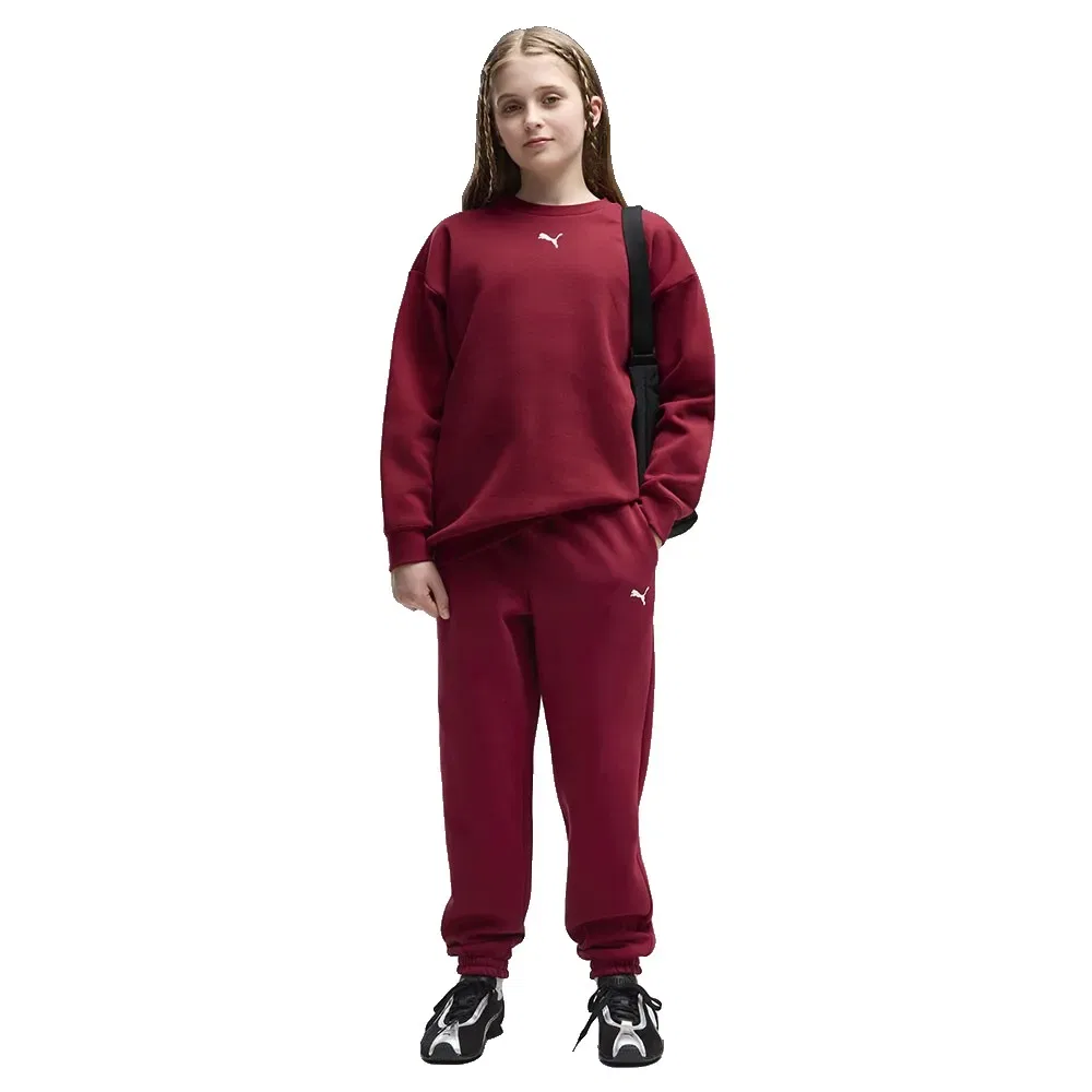 Детский спортивный костюм для девочек оверсайз Puma, Red