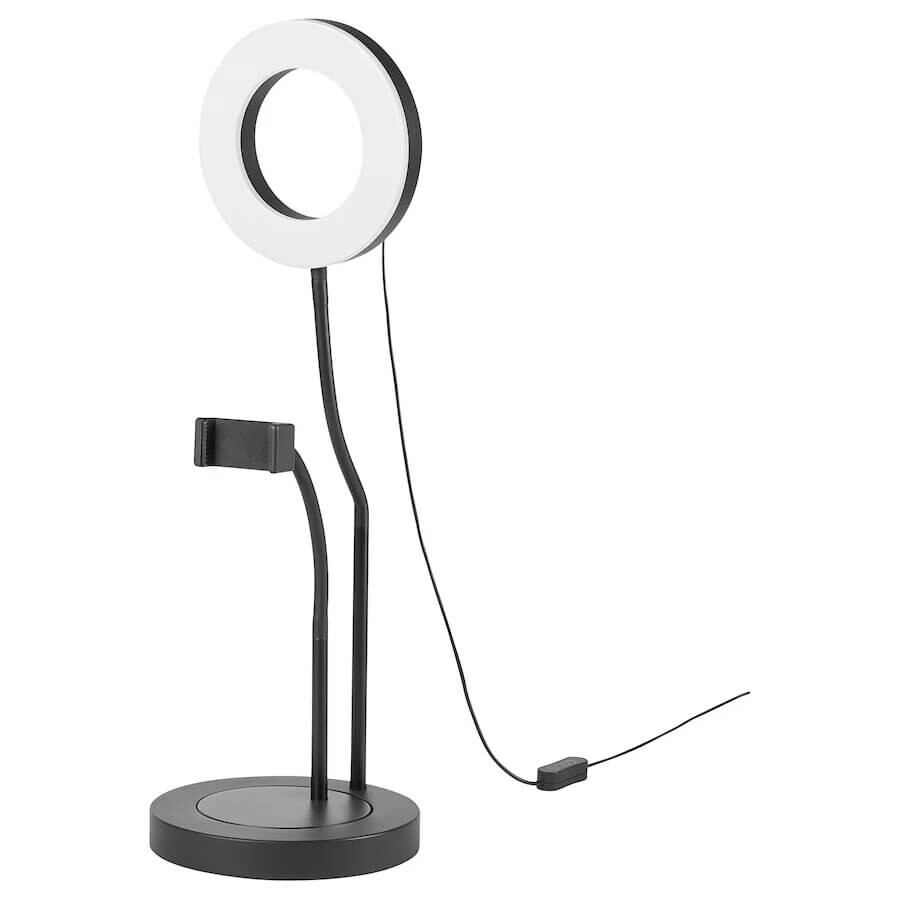 

Кольцевая лампа Ikea Lanespelare With Phone Holder, черный