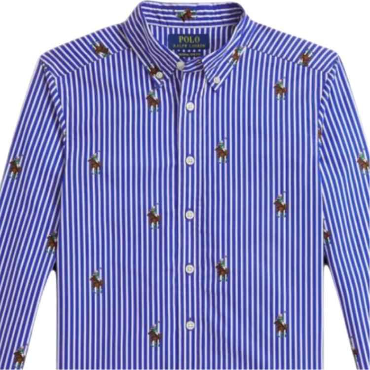 Polo Ralph Lauren Повседневная рубашка Blue Kids' — фото 4