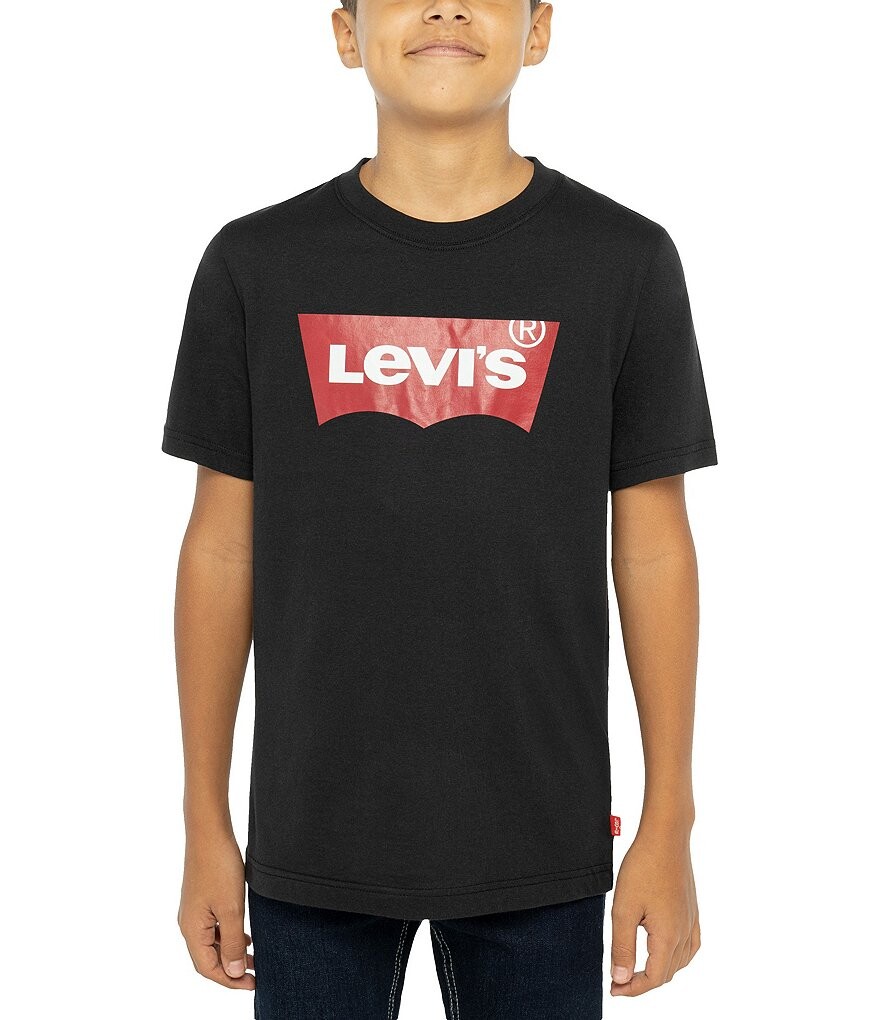 

Футболка с короткими рукавами и логотипом Levi's Big Boys 8–20, черный