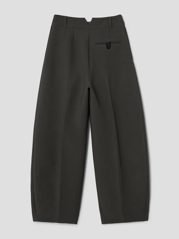 Широкие брюки Ovalo JACQUEMUS, Dark Khaki — фото 2