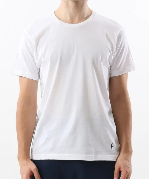 Мужская хлопковая футболка-борцовка, комплект из 3 POLO RALPH LAUREN, White/Grey/Black — фото 4