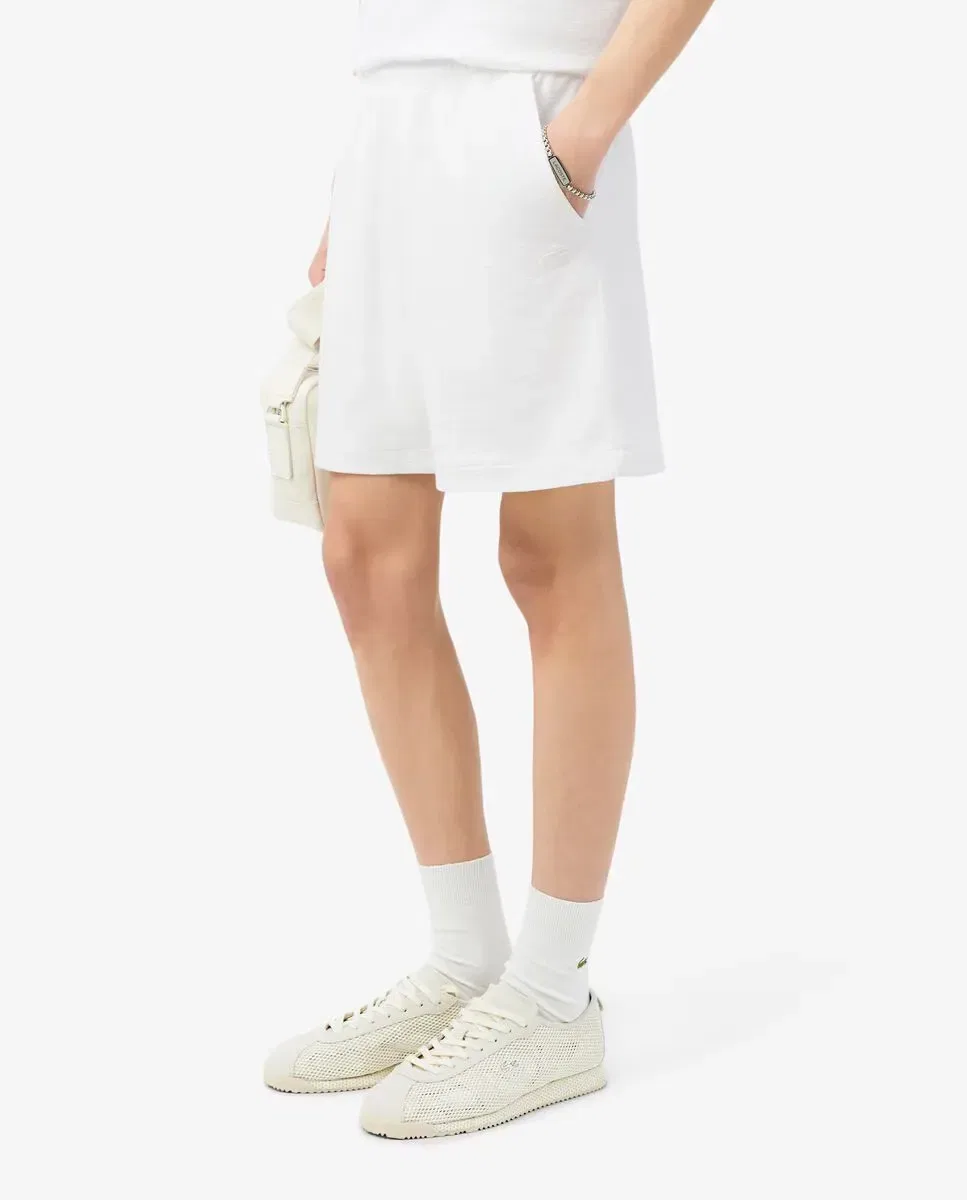 Мужские шорты из фактурного трикотажа Lacoste, Blanco — фото 3