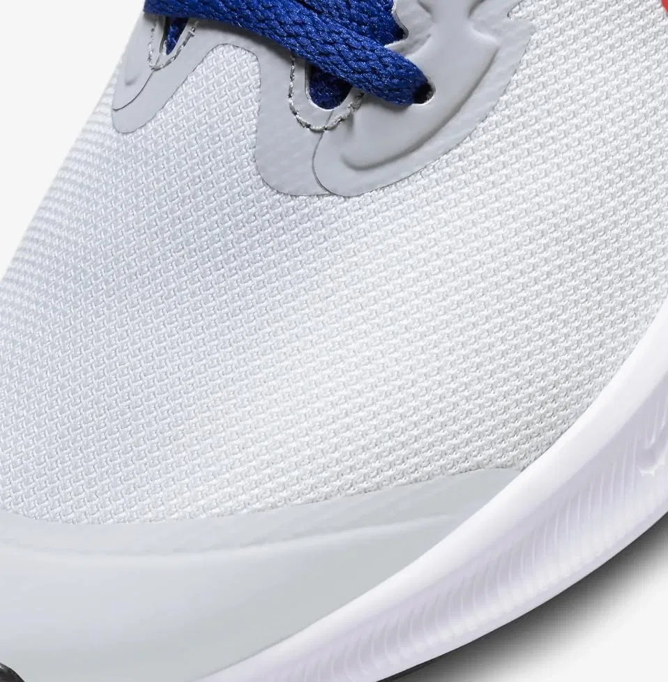 Детские кроссовки для мальчиков с закрытием на шнурках NIKE Star Runner 3 NIKE, Pure Platinum Crimson Platinum — фото 2