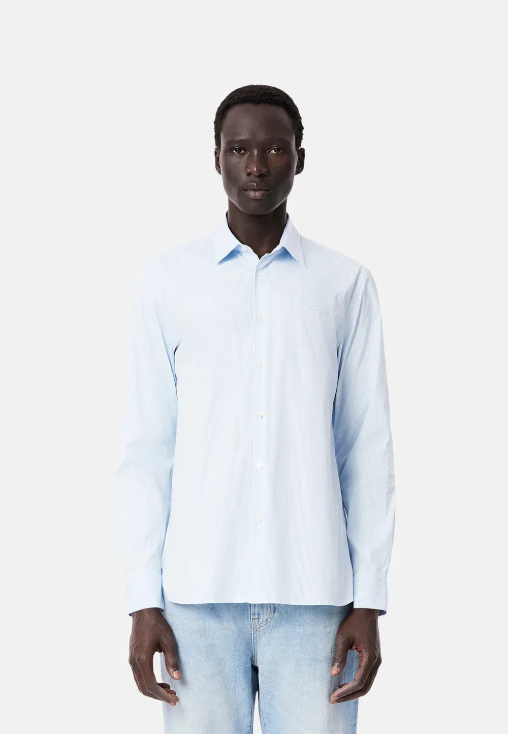 Рубашка Lacoste, Blanco Azul Claro