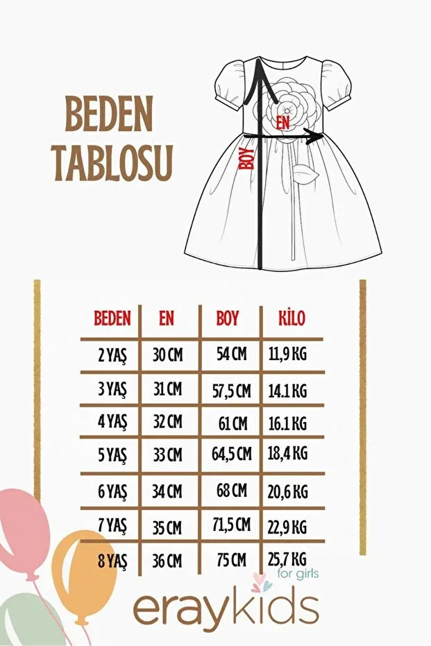 Детское платье для девочек с цветочным принтом Modest Eray Kids, White — фото 2
