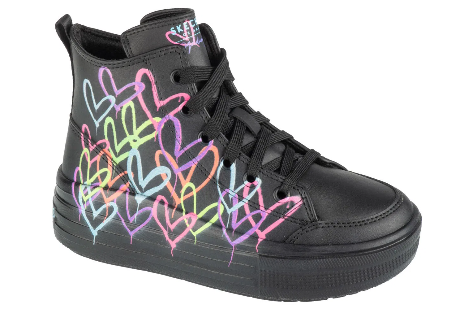 Детские кроссовки с усиленной подошвой Hyperlift Love Daz Skechers, Schwarz