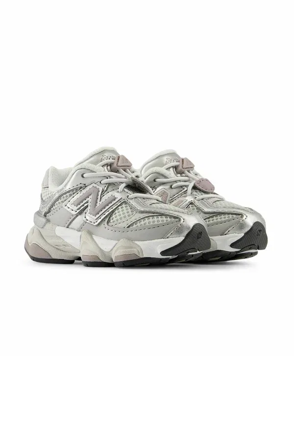 Кроссовки с кожаным и текстильным верхом 9060 New Balance Raincloud, Truffle, Salt — фото 2