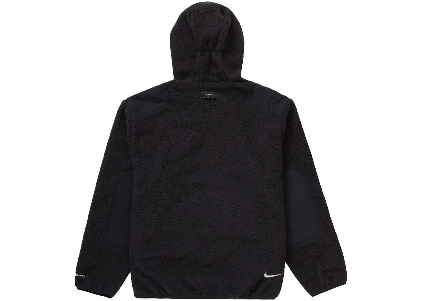 Мужской пуловер из флиса с капюшоном Pullover Supreme, Black — фото 2