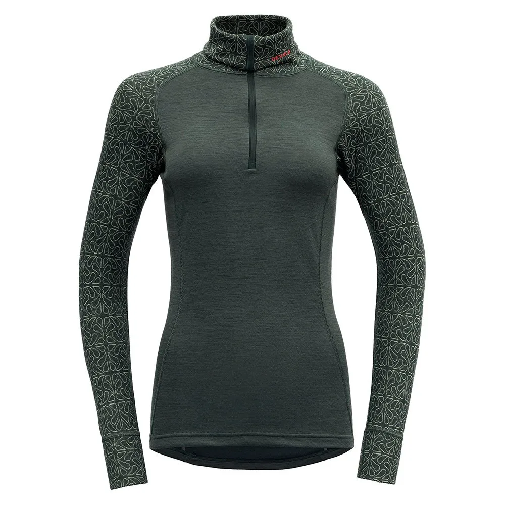 

Лонгслив DEVOLD OF NORWAY Duo Active Merino 205 half zip, зеленый