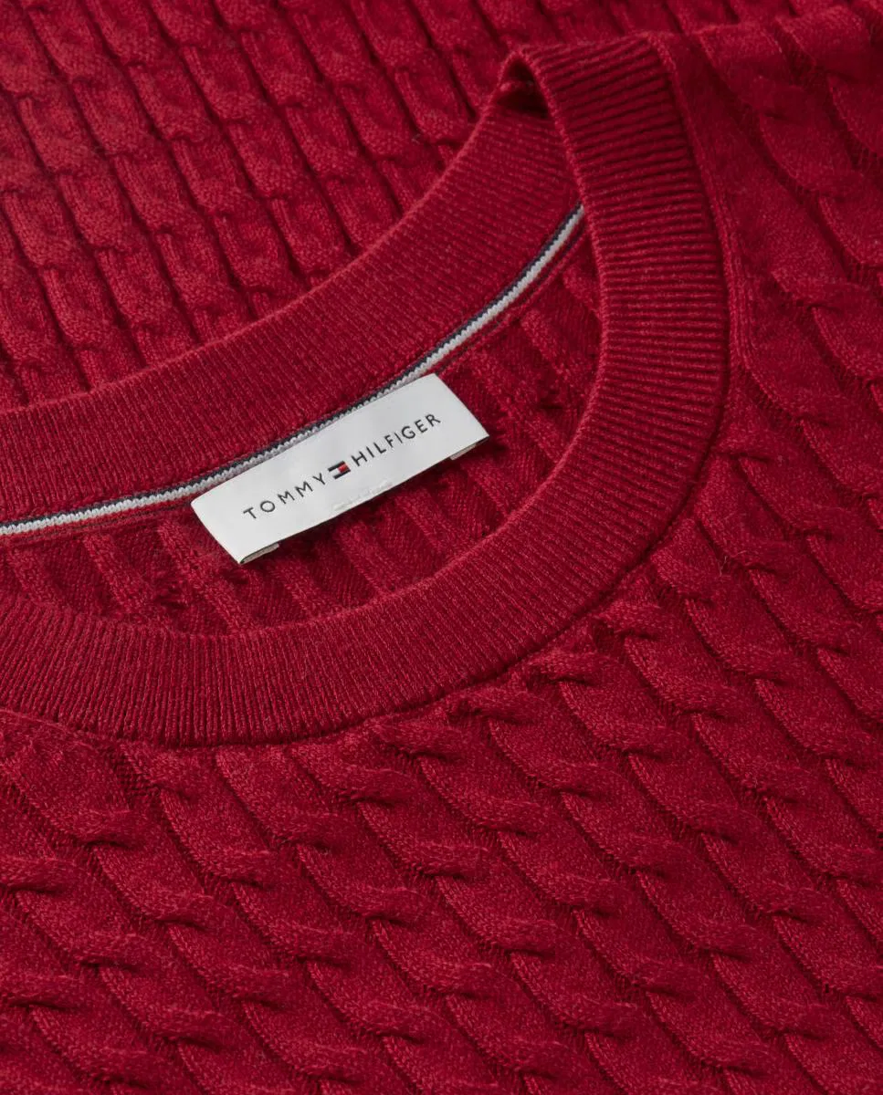 Женский джемпер, Textura Ochos, Tommy Hilfiger, красный гранатовый — фото 3